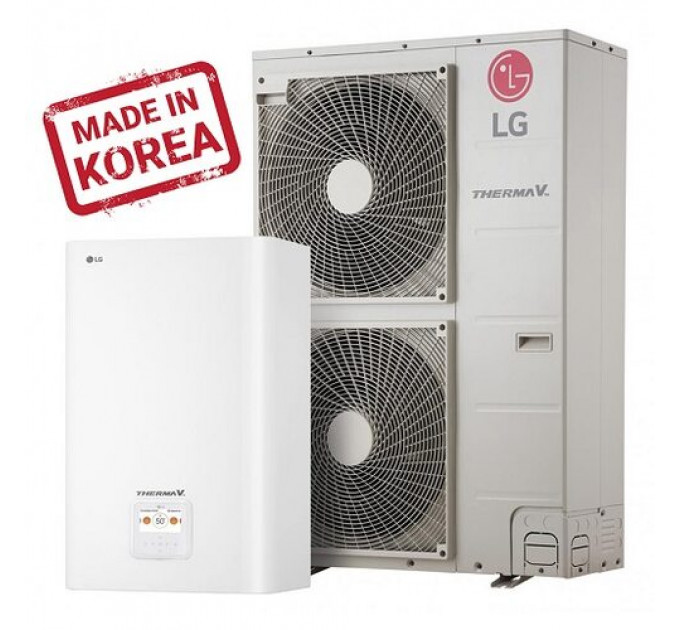 Тепловой насос воздух- вода LG HU121MA.U33RU/HN1616M.NK5RU  купить с установкой в Харькове по лучшей цене